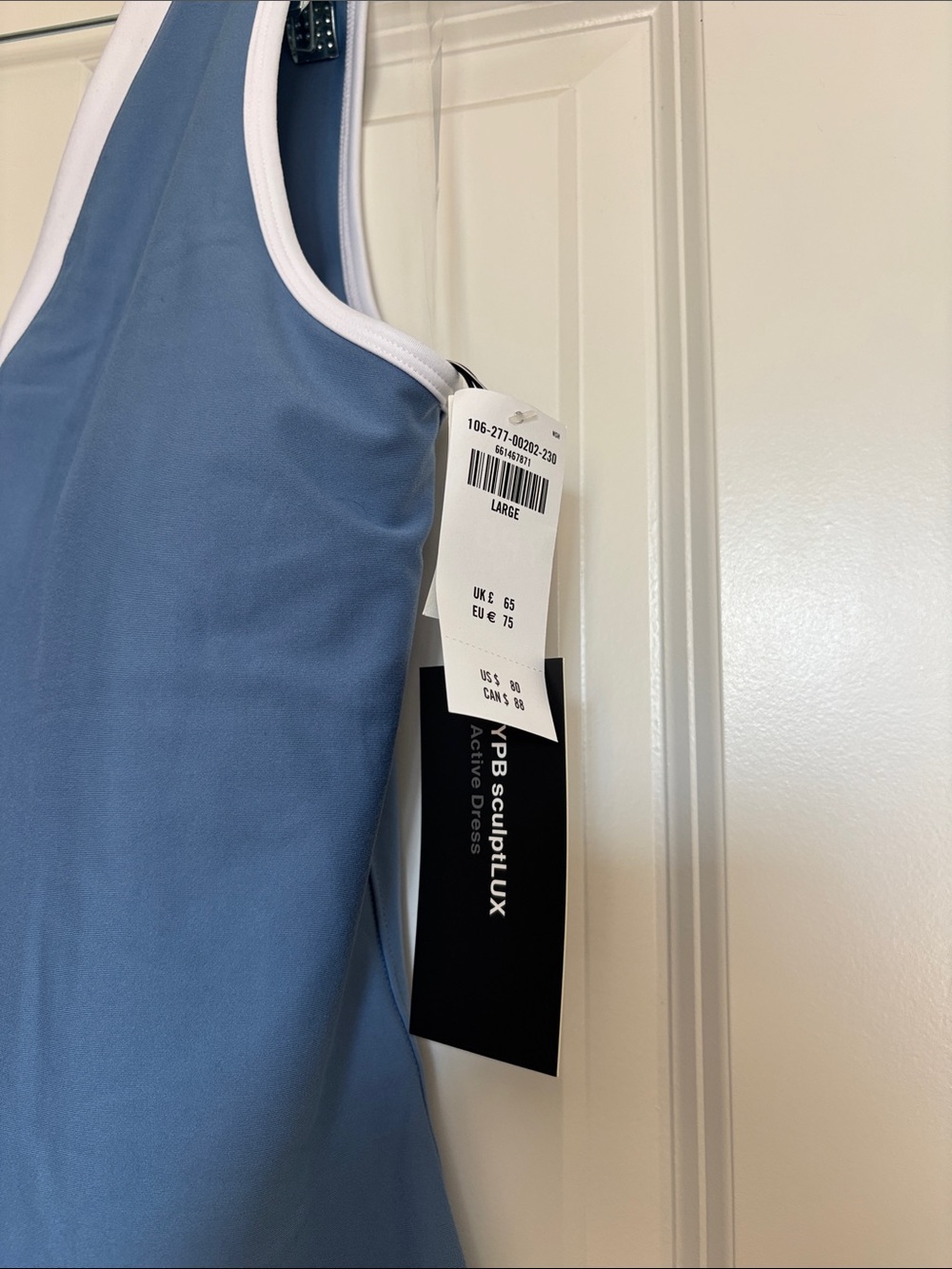 NWT YPB sculptLUX V-Neck Mini Dress - Picture 4 of 4
